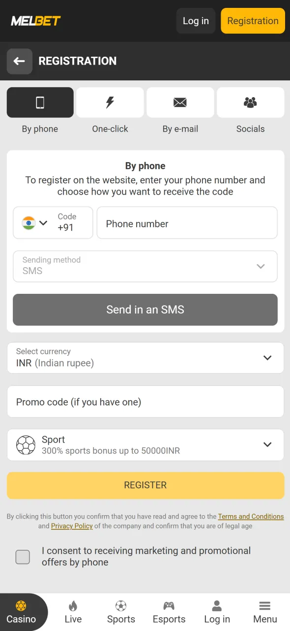 Create your Melbet account and begin League of Legends betting today.