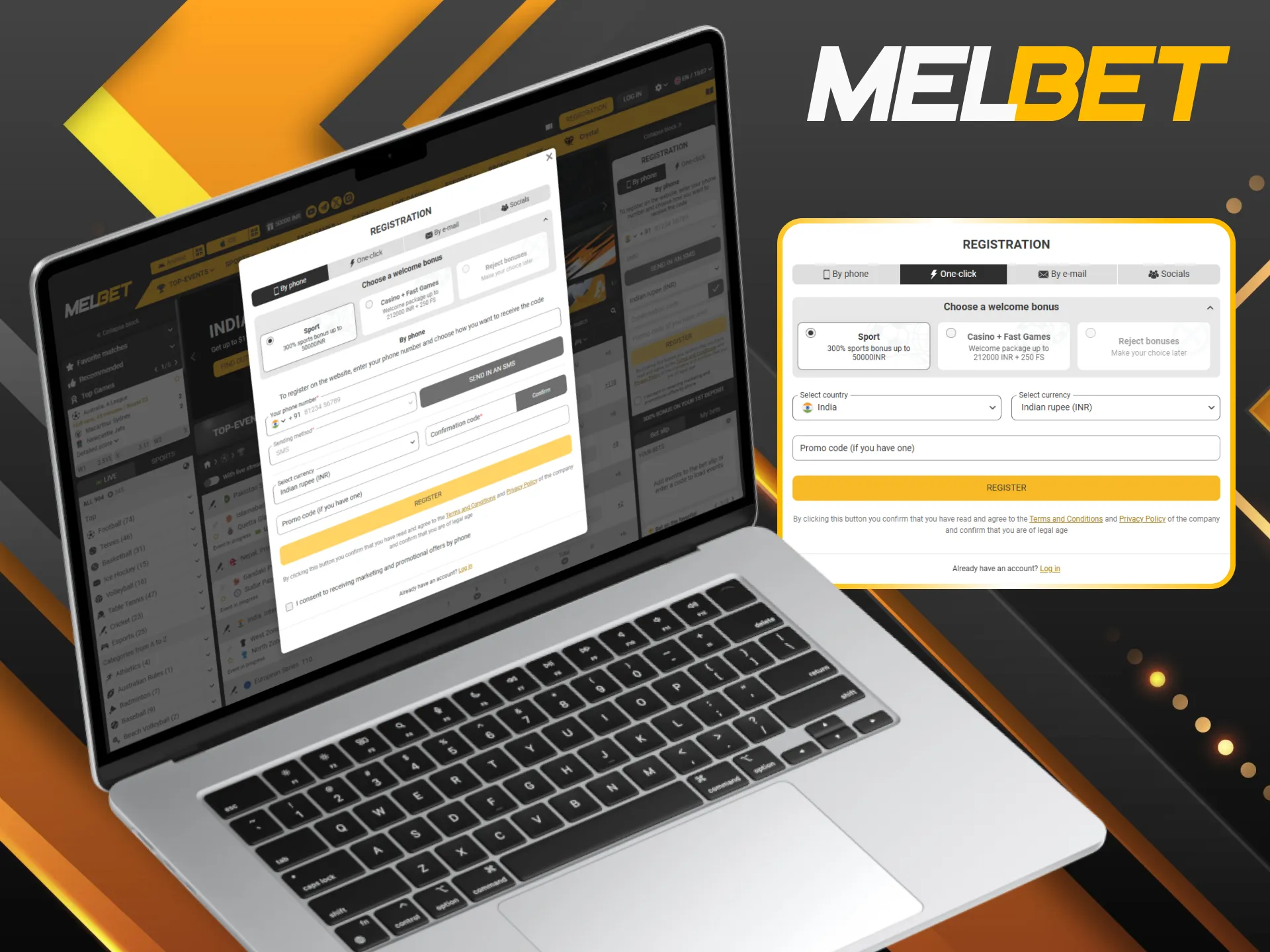 Register on Melbet PC app and start betting in a few steps.