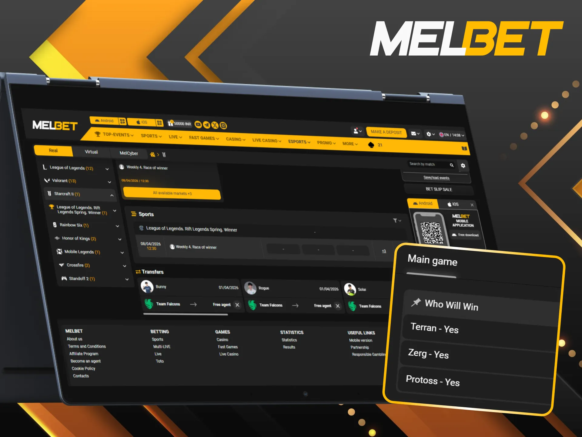 Use practical tips for StarCraft II betting on Melbet and win more.