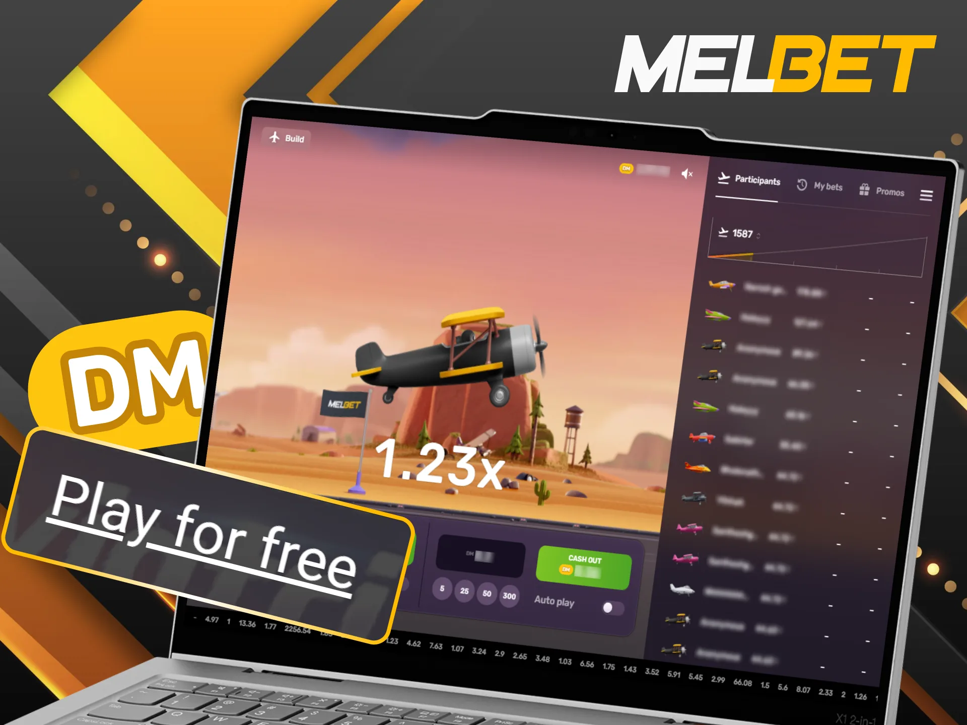 Practice your flight timing in Melbet Aviatrix without risking real money.