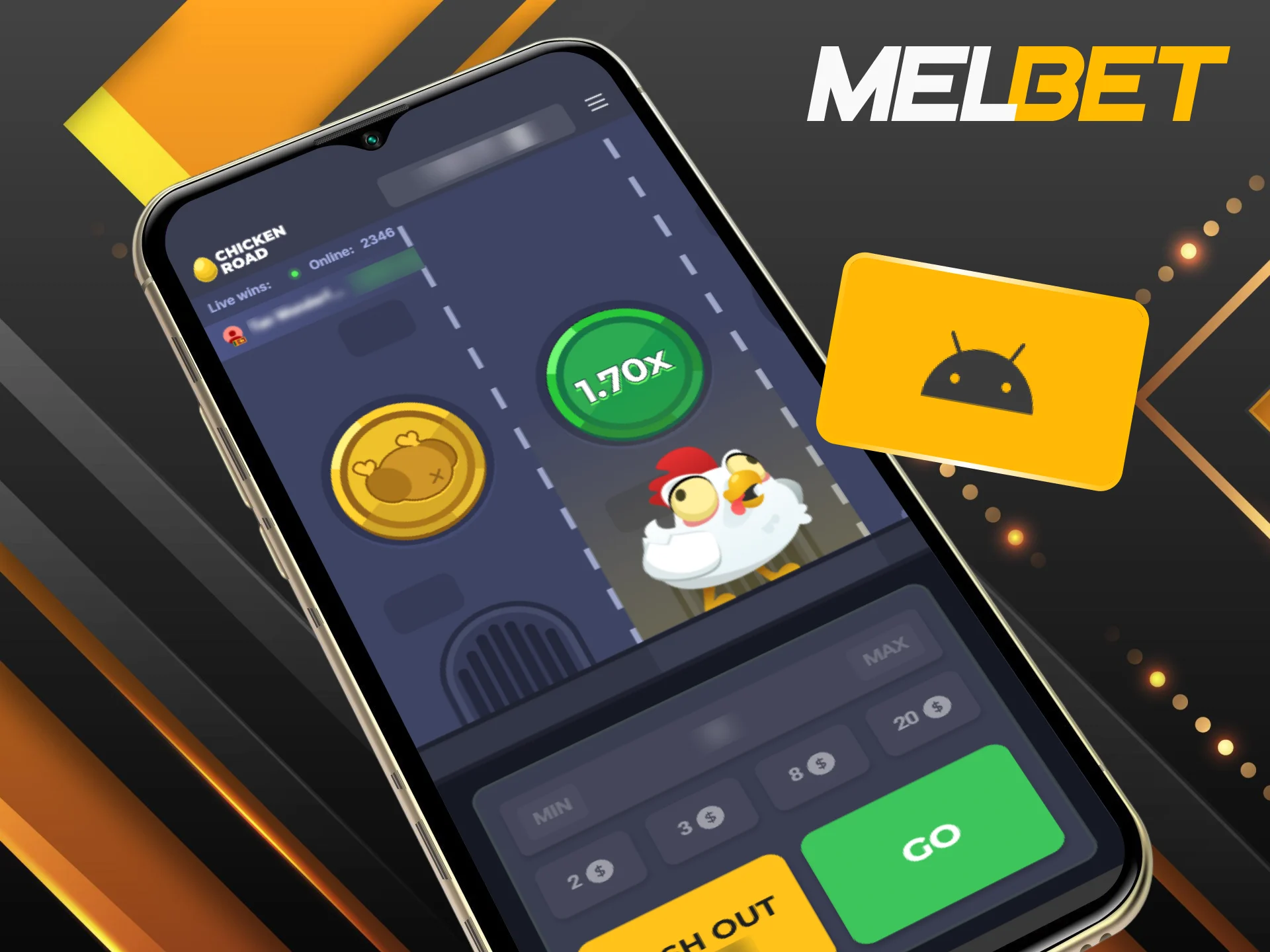 Get the Melbet application file on Android to run Chicken Road seamlessly.
