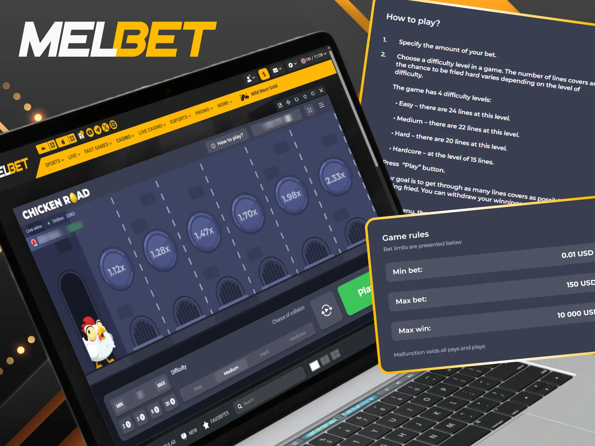 Understand key payout features of Chicken Road before wagering on Melbet.