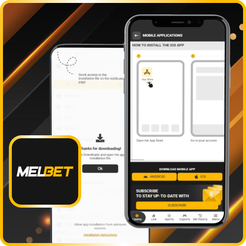 Install the Melbet app on your Android or iOS phone to access exciting crash games.