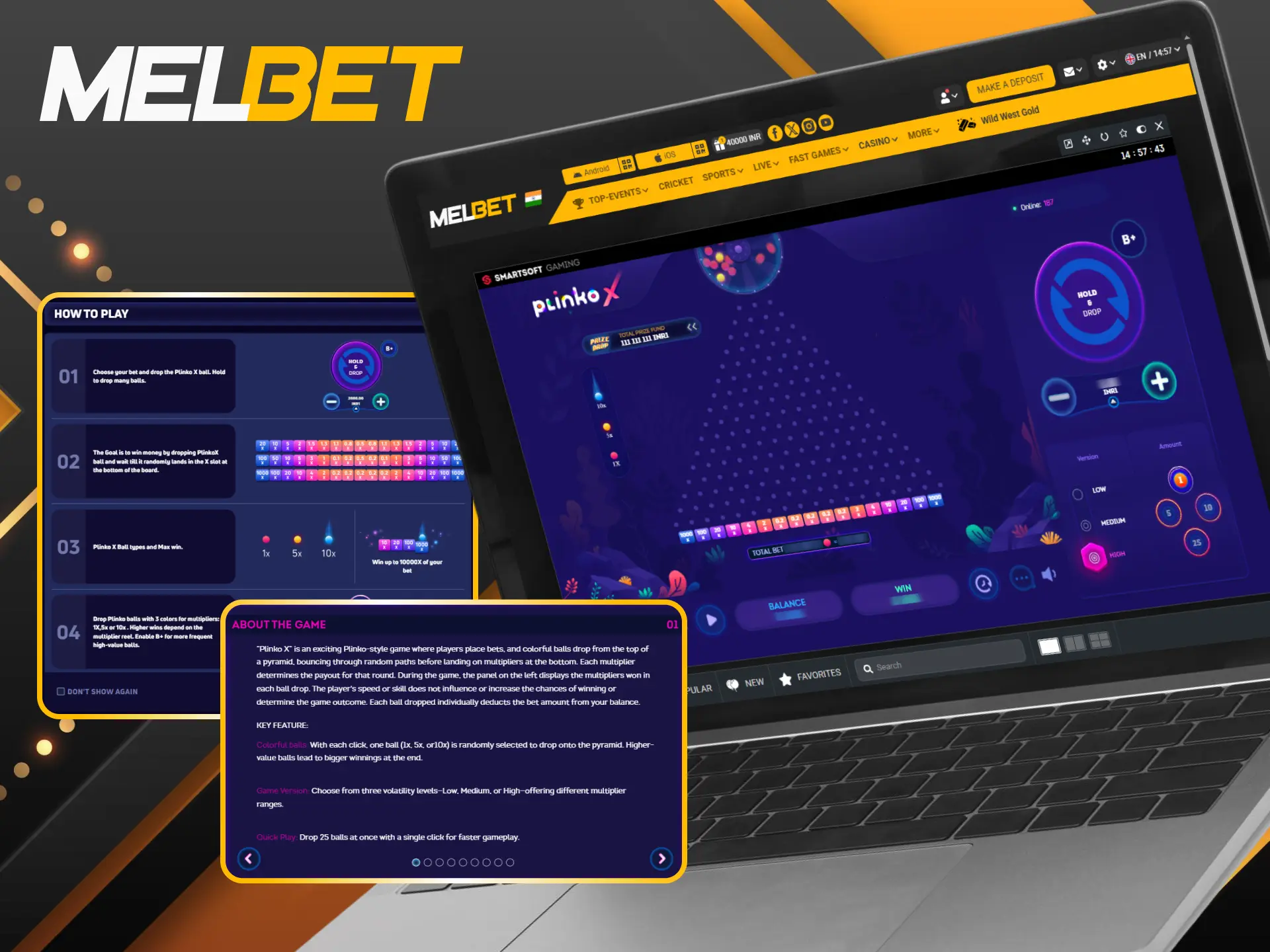 Study basic Plinko X multiplier mechanics before placing Melbet bets.